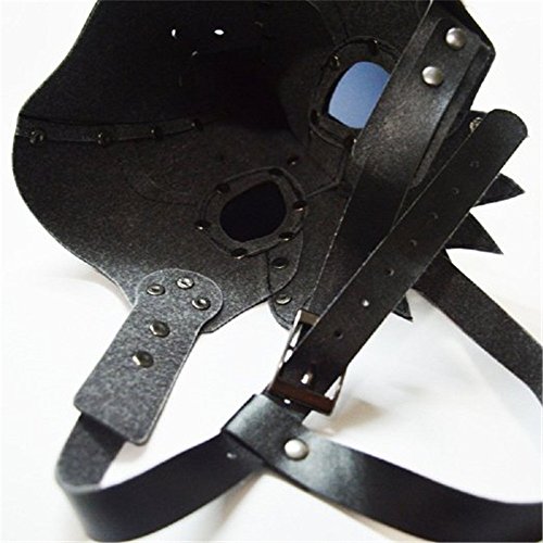 Kangkang@ Máscara de pájaro de la peste negra, máscara de doctor, nariz larga para cosplay, máscara exclusiva gótica steampunk, retro, de cuero, máscara de Halloween (negro)