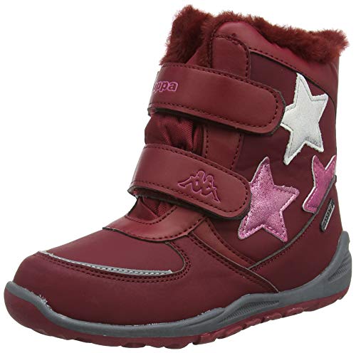 Kappa Glitzy Tex Kids, Botines para Niñas, Dk.Red/Pink 2522, 34 EU