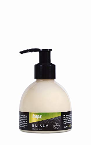 Kaps Acondicionador bálsamo de cuero de calidad para zapatos y bolsos de cuero, cuidado de la piel con cera de abeja y aceites naturales, Balsam, 5 colores (101 - blanco)