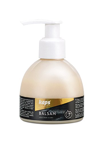 Kaps Acondicionador bálsamo de cuero de calidad para zapatos y bolsos de cuero, cuidado de la piel con cera de abeja y aceites naturales, Balsam, 5 colores (101 - blanco)