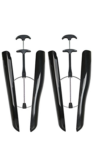 Kaps Horma para Botas Auto Extraíble, 37 cm, Muelles Metálicos, Negra, 1 Par, Evita las Arrugas en los Zapatos, Hecha en Europa