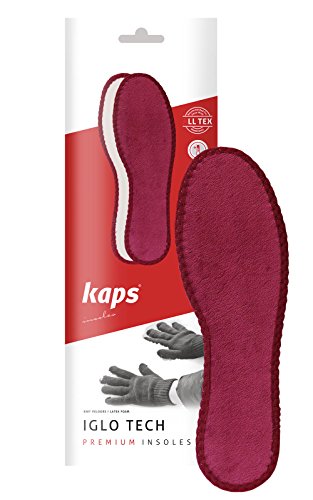 Kaps Plantillas Extra Cálidas Premium para Zapatos para Invierno y Otoño con Tela de Terciopelo Suave, Iglo Tech, Todas las Tallas (36 EUR)