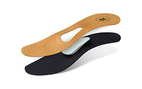 Kaps Plantillas Zapatos Ortopédicas Cuero para Neuroma de Morton y Dolor de Pies, con Soporte y Almohadilla para Arco Metatarso, para Hombres y Hujeres, Allevia, Todas las Tallas (46 EUR)