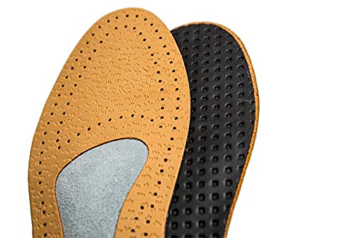 Kaps Plantillas Zapatos Ortopédicas Cuero para Neuroma de Morton y Dolor de Pies, con Soporte y Almohadilla para Arco Metatarso, para Hombres y Hujeres, Allevia, Todas las Tallas (45 EUR)
