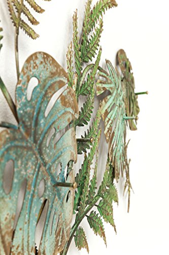 Kare Colore Design Perchero Party, Armario de Barra de 6 Ganchos Estilo Jungle, Verde, 43 x 107 x 5 cm, Acero