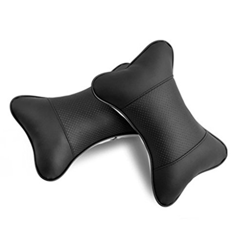 Katech 2 Piezas de Almohadillas de Cuello de Coche apoyabrazos Respirable Cuello Soporte de Almohada ergonómico Almohada de Cuello Cómodo Coche de Viaje Almohada