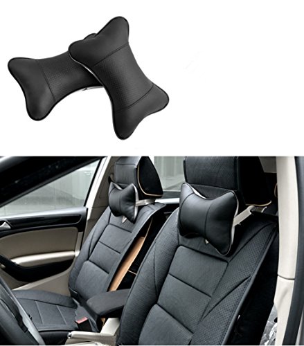 Katech 2 Piezas de Almohadillas de Cuello de Coche apoyabrazos Respirable Cuello Soporte de Almohada ergonómico Almohada de Cuello Cómodo Coche de Viaje Almohada