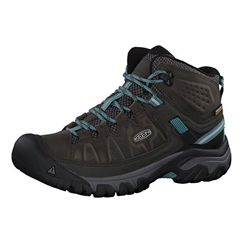 Keen Targhee III Mid WP, Zapatos de High Rise Senderismo para Mujer, Azul (Alcatraz/Blue Turquoise 0), 40.5 EU