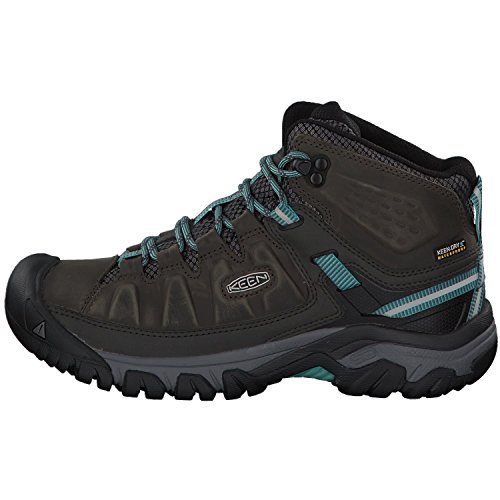 Keen Targhee III Mid WP, Zapatos de High Rise Senderismo para Mujer, Azul (Alcatraz/Blue Turquoise 0), 40.5 EU