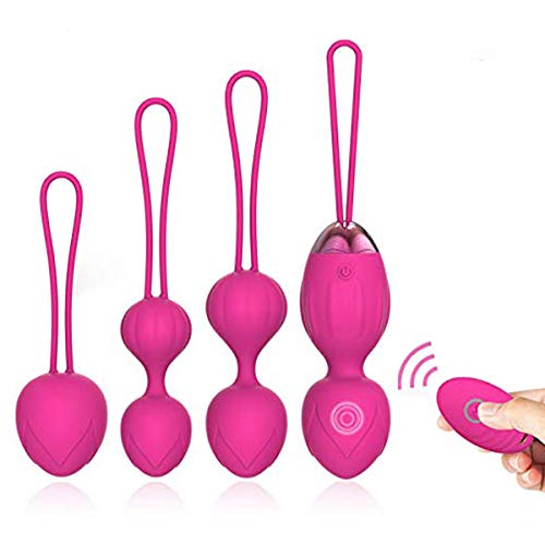 KegelBalls para mujeres Ben Wa Balls Ejercicios y estiramiento del suelo pélvico para principiantes y avanzados Pesas de ejercicio Kegel (rosa)
