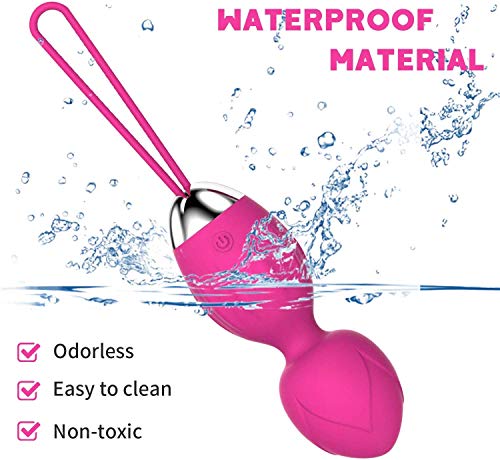KegelBalls para mujeres Ben Wa Balls Ejercicios y estiramiento del suelo pélvico para principiantes y avanzados Pesas de ejercicio Kegel (rosa)