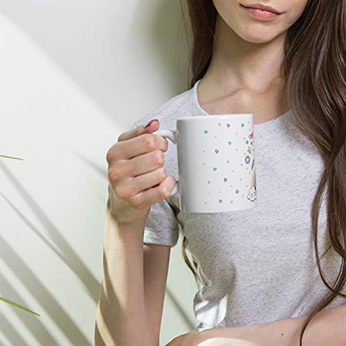 Kembilove Taza de Desayuno Personalizada de Unicornio con Nombre – Tazas Unicornio con Frases Divertidas y Motivadoras - Regalo Original Personalizado Diferentes Modelos de Unicornio 8 Cerámica