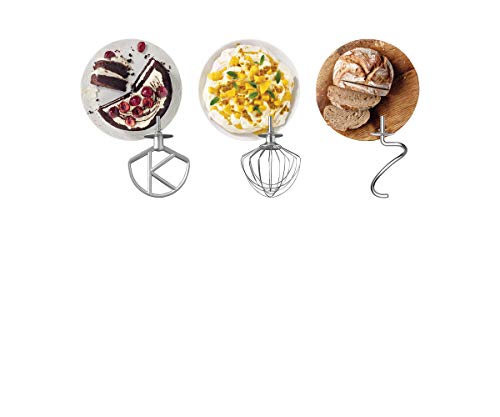 Kenwood kMix KMX750RD - Robot de cocina multifunción, 1000 W, bol metálico de 5 L con asa, gancho para amasar, varillas, mezclado K, Aacero inoxidable, 6 velocidades, color rojo