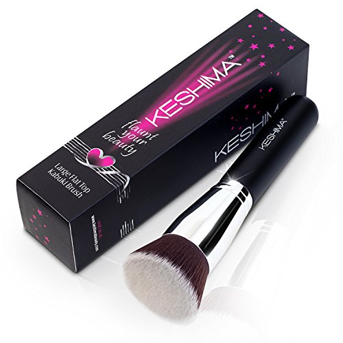 Keshima - Brocha para base de maquillaje de primera calidad para líquido, crema y polvo, pulido, mezcla y cepillo facial