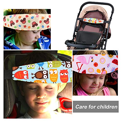Kesote 3 Soporte Seguridad para Cabeza de Niños Cinturón Ajustable para Silla de Coche Correa de Seguridad para el Asiento del Coche