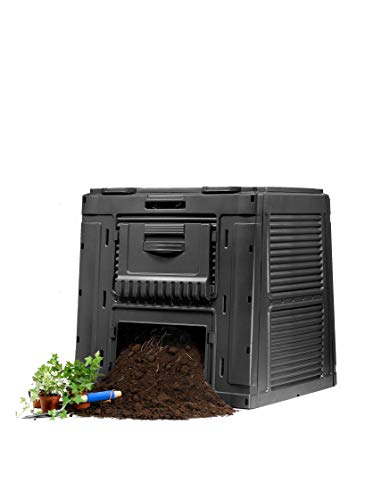 Keter -  Compostador e-composter con capacidad de 470 L, Color gris oscuro