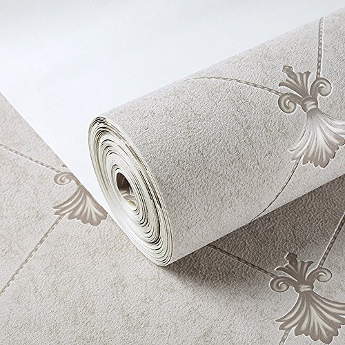 ketian moderno Simple 3d imitación de ciervo papel pintado para pared para salón o dormitorio TV fondo Diamond Celosía Patrón Color Gris Rollo de papel de pared 0.53m X10 m=5.3m2