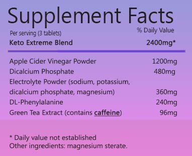 Keto Extreme Tablets - 120 Comprimidos para la Dieta Keto y Pérdida de Peso - Ayuda en Dietas para Mujeres y Hombres