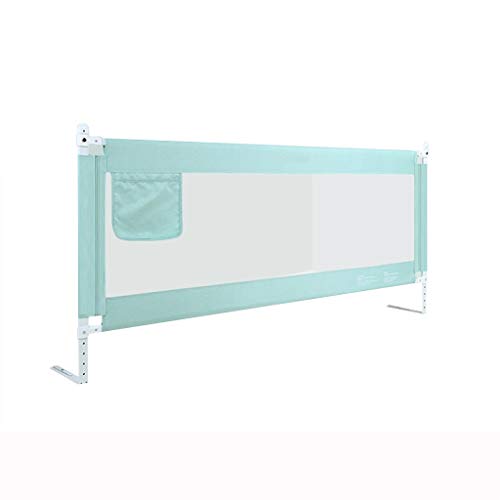 K&F-Bedside handrail Tren Cama Cuna Barra De Protección Lateral, Barra De Seguridad Barandilla, Portátil Elevador Vertical - 5 Posición De Altura Ajustable (Color: Verde) (Size : 120cm)