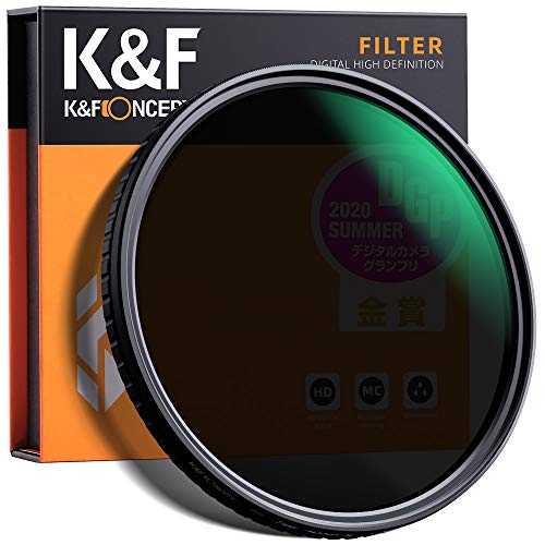 K&F Concept - Filtro Densidad Neutra Variable ND2-ND32 67mm con MRC 18 Capas Filtro ND Fotogáfico para Objetivo ND 67mm (5 Pasos)