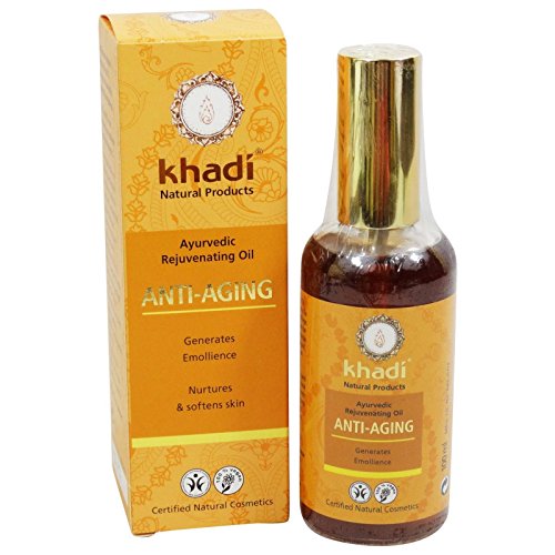 KHADI Aceite Facial & Corporal Anti Aging - Combate el envejecimiento cutáneo - Protege contra agentes externos - Revitaliza y estimula la circulación