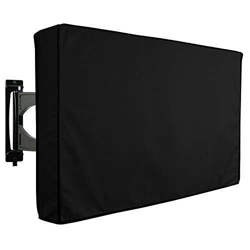 Khomo Gear - Protector de Pantalla para TV de Exterior, Color Gris 132 cm - 132 cm. 50'' - 52'' Negro