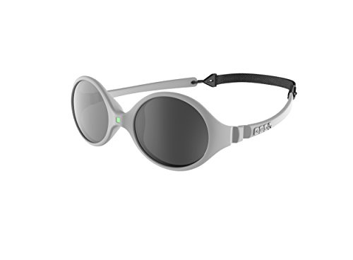 Ki ET LA – Gafas de sol para Bebé modelo Diabola – 100% irrompibles - color Gris Claro – 0-18 meses