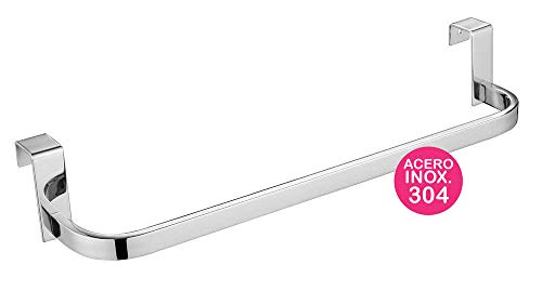 Kibath L322294 Toallero Mueble de baño (36cm). Sin taladros, Fabricado en Acero Inoxidable con Acabado Cromo Brillo