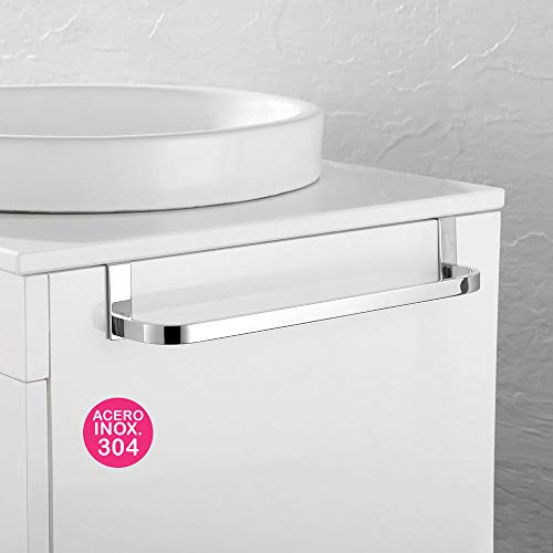 Kibath L322294 Toallero Mueble de baño (36cm). Sin taladros, Fabricado en Acero Inoxidable con Acabado Cromo Brillo