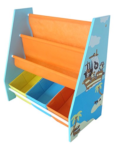 Kiddi Style Librería Infantil y Almacenaje Diseño Pirata - Madera par ninos