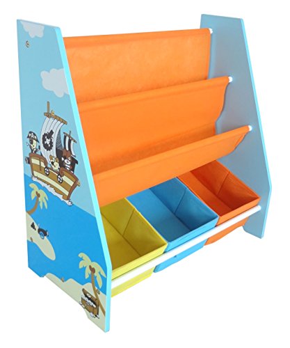 Kiddi Style Librería Infantil y Almacenaje Diseño Pirata - Madera par ninos