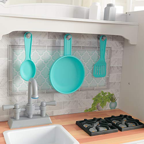 KidKraft- Cocina de juguete de madera Countryside, para niños, con máquina de hacer hielo y juegos de dramatización incluidos , Color Multicolor (53424)