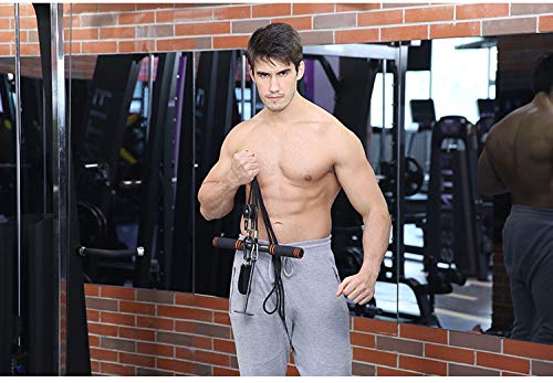 KIKILIVE Accesorio de Entrenamiento para Antebrazos, poleas Gimnasio,Pesos de muñeca para antebrazo con Brazos y Cuerdas, Entrenador de Resistencia de Rodillos Equipo para Ejercicios