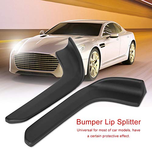 KIMISS 1 par coche universal modificado parachoques delantero Canard Splitter labio aletas cuerpo Spoiler (Swarchz)