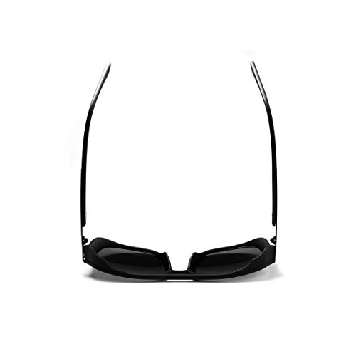 kimorn Gafas De Sol Polarizado Para Los Hombres Marco Cuadrado Unisexo Deportes Al Aire Libre Gafas Clásico K0623 (Mate-Negro&Gris)