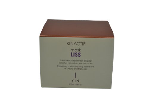 Kin Kinactif Liss Reparación y Smoothing Mask Tratamiento para insubordinados o muy rizado pelo - 200 ml