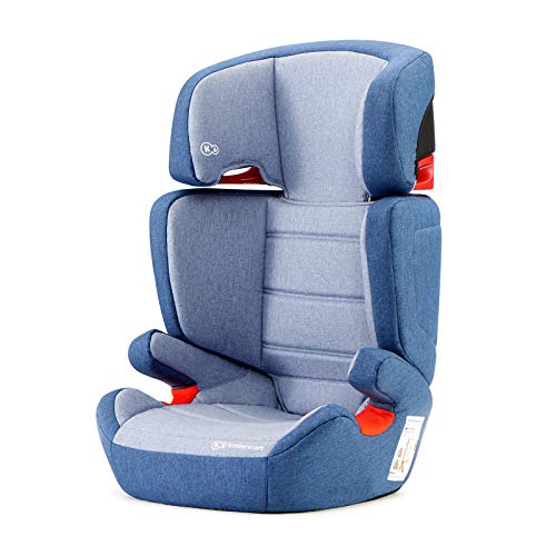 Kinderkraft Silla Coche Isofix JUNIOR FIX, Grupo 2/3, de 15 a 36 kg, Azul