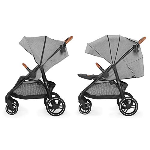 Kinderkraft Silla de Paseo GRANDE 2020, Amortiguación, Hasta 15kg, Gris