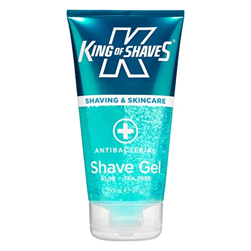 King of Shaves AlphaGel Gel de afeitado para pieles sensibles, antibacteriano, limpieza activa, 150 ml