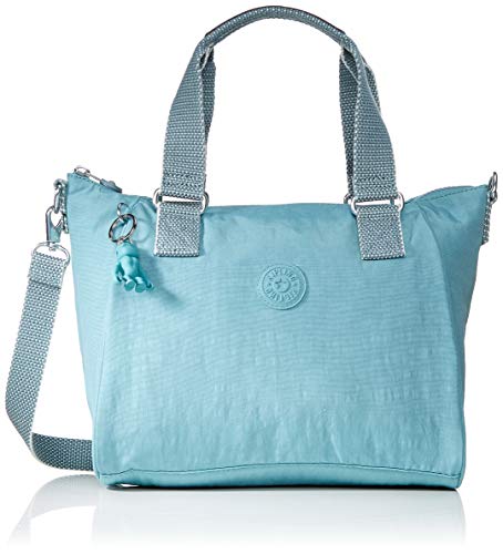 Kipling - Amiel, Bolsos maletín Mujer, Azul (Aqua Frost), 27x24.5x14.5 cm (B x H T)