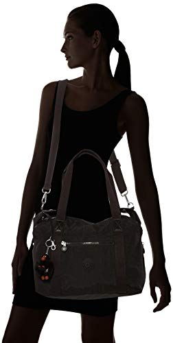 Kipling Art, Bolso Bandolera para Mujer, Negro, 44x27x20 cm