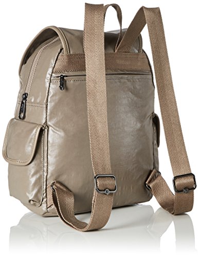 Kipling - City Pack S, Mochilas Mujer, Braun (Lacquer Sand), 27x33.5x19 cm (B x H T)