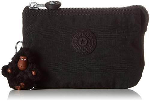 Kipling Creativity S, Cartera para Mujer, Negro (True Black), 14.5x9.5x5 cm