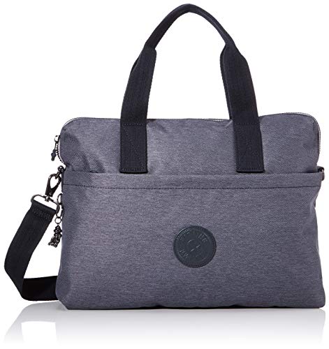 Kipling ELSIL Bolso bandolera, 40 cm, 10 liters, Negro (Charcoal)
