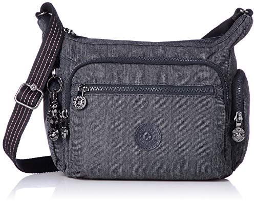 Kipling Gabbie S, Bolsos Bandolera para Mujer, Azul (Active Denim), 29x22x16.5 cm