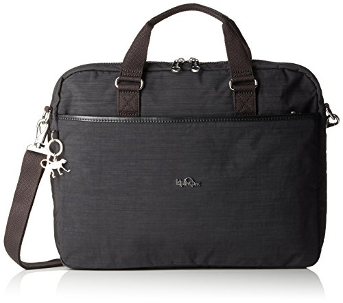 Kipling Kaitlyn Bolso para ordenador, 40 cm, Dazz Black (Negro)