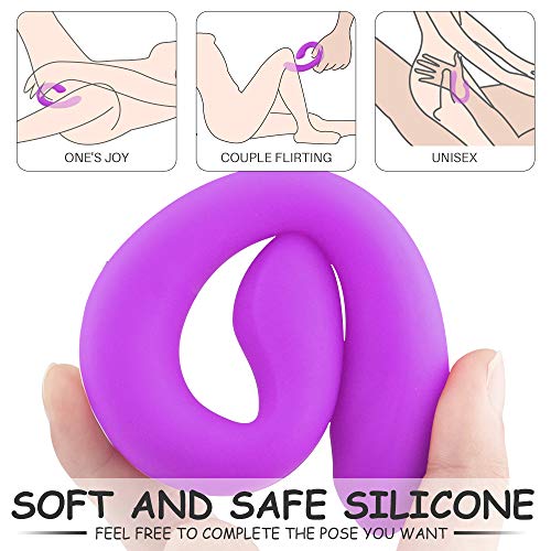 Kissplay Vībrǎdôręș Mujer Vibradôr para Paréjas, Tipo U Vībrǎdoręș para Mujer,doble Motor de 9 Modos, Bràgàș Mujer Pareja Clítóris, Estimulạción Clítóris Puntó Ġ, magnético recargable Purple