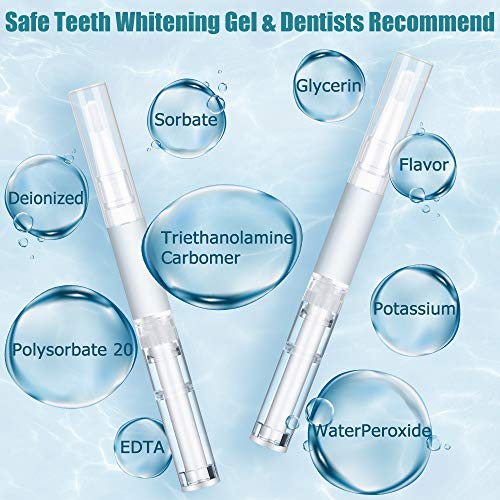 Kit de Blanqueamiento Dental,Kit de Blanqueamiento de Dientes,Profesional Teeth Whitening Kit con Bandeja bucal, 10 Tiras Blanqueadoras de Dientes