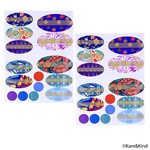 Kit de Botellas de Aceite Esencial Recargables - 16 Botellas/Tarros de aceite esencial de varios tamaños, 3 Atomizadores, 16 Tapas, 78 Etiquetas (4 tamaños), 2 Goteros + Embudo