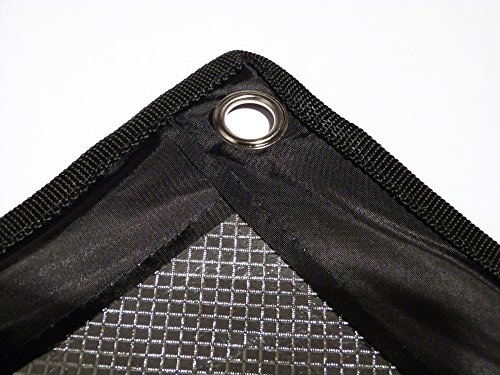 Kit de cobertura de supervivencia térmica multiusos reutilizable en todas las estaciones, naranja – protector de aluminio reflectante, estacas de acero, cuerda y caja impermeable, naranja